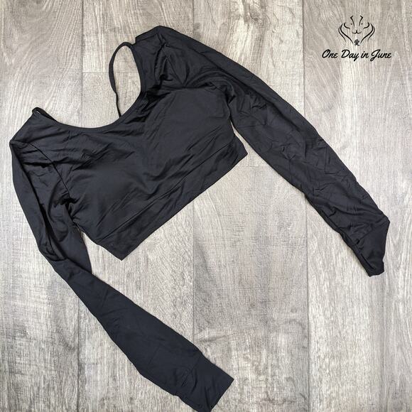 As Rose Rich Long Sleeve Crop Top Size S - Picture 3 of 4